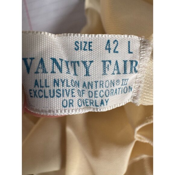 Vintage Vanity Fair 1960s Nylon Antron Slip Dress With Lace Trim Size 42 L - Picture 15 of 16